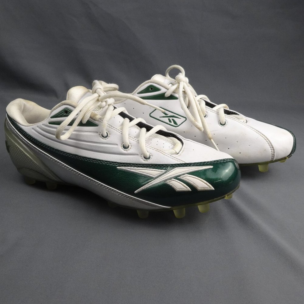 Nfl Reebok Football Cleats Green/White Size 11